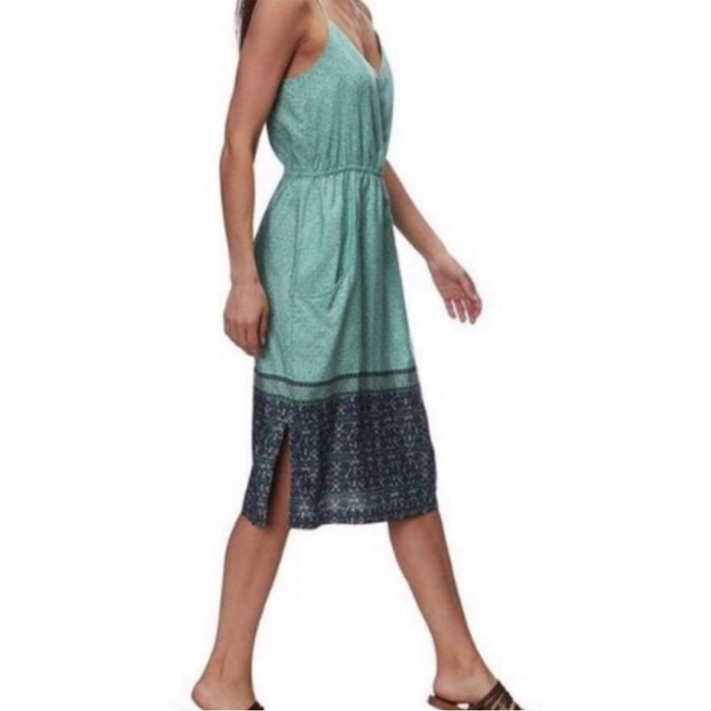 Patagonia women midi lightweight turquoise blue dress Mediums